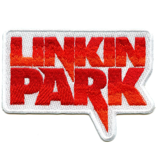 Linkin Park Band Patch Red Script Logo Embroidered Iron On