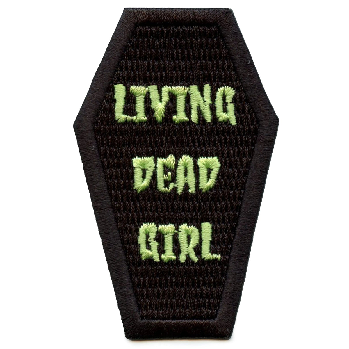 Living Dead Girl Coffin Patch Heavy Metal Rock Music Embroidered Iron On