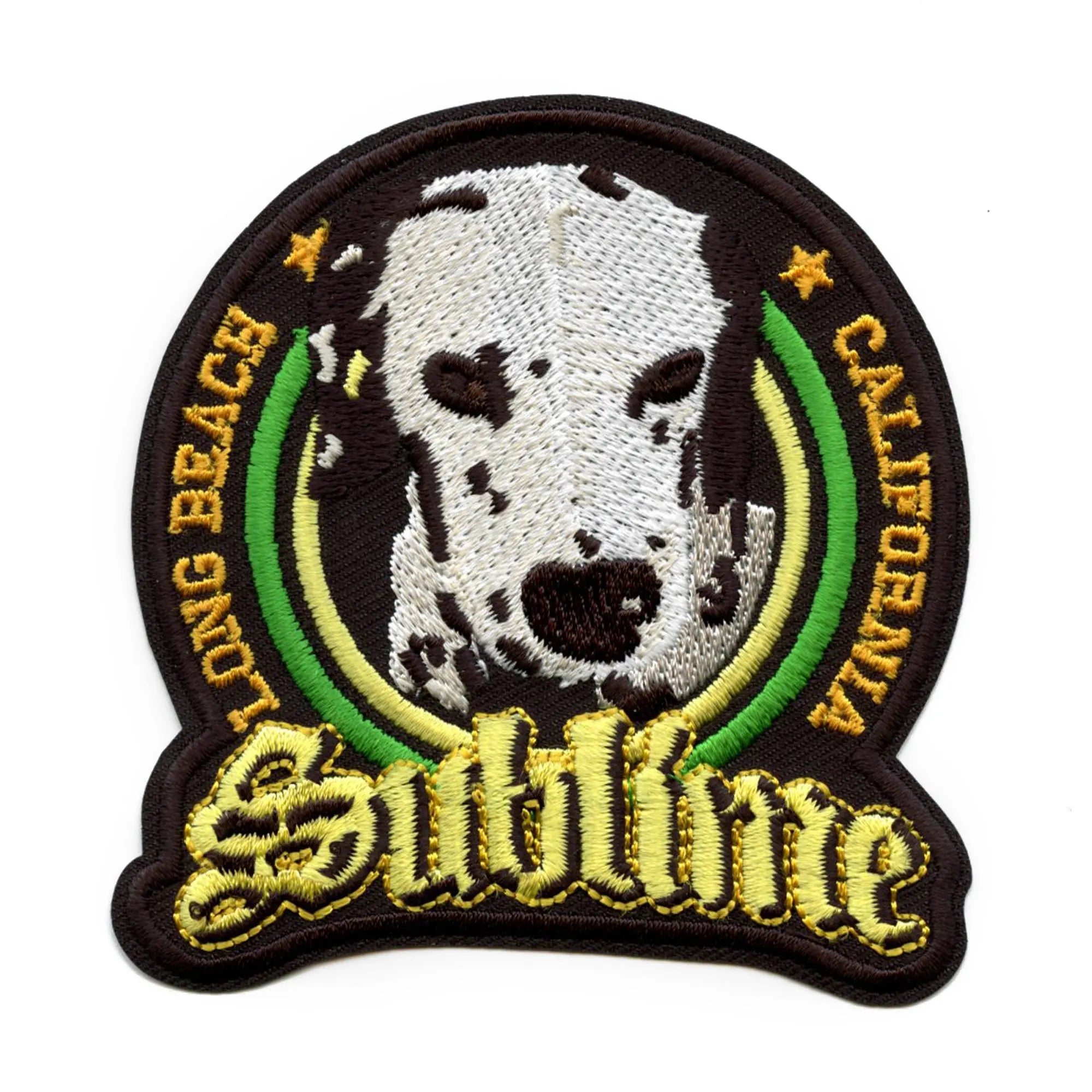 Sublime Dalmatian Dog Patch Long Beach California Embroidered Iron On ...