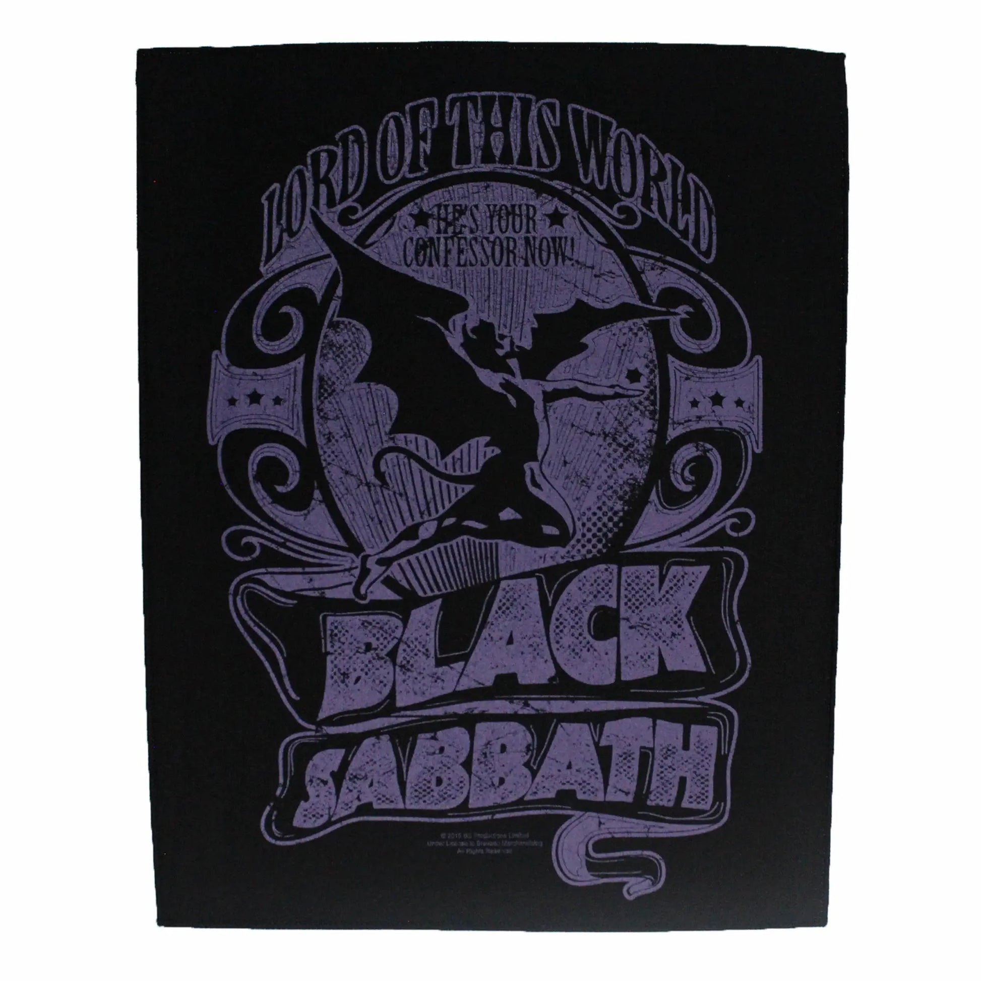 Lord Of This World Back Patch Black Sabbath XL DTG Printed Sew On