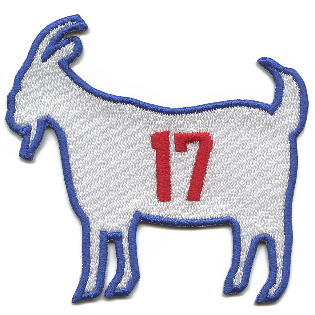 Los Angeles Baseball Goat Patch #17 Japanese Player Embroidered Iron On