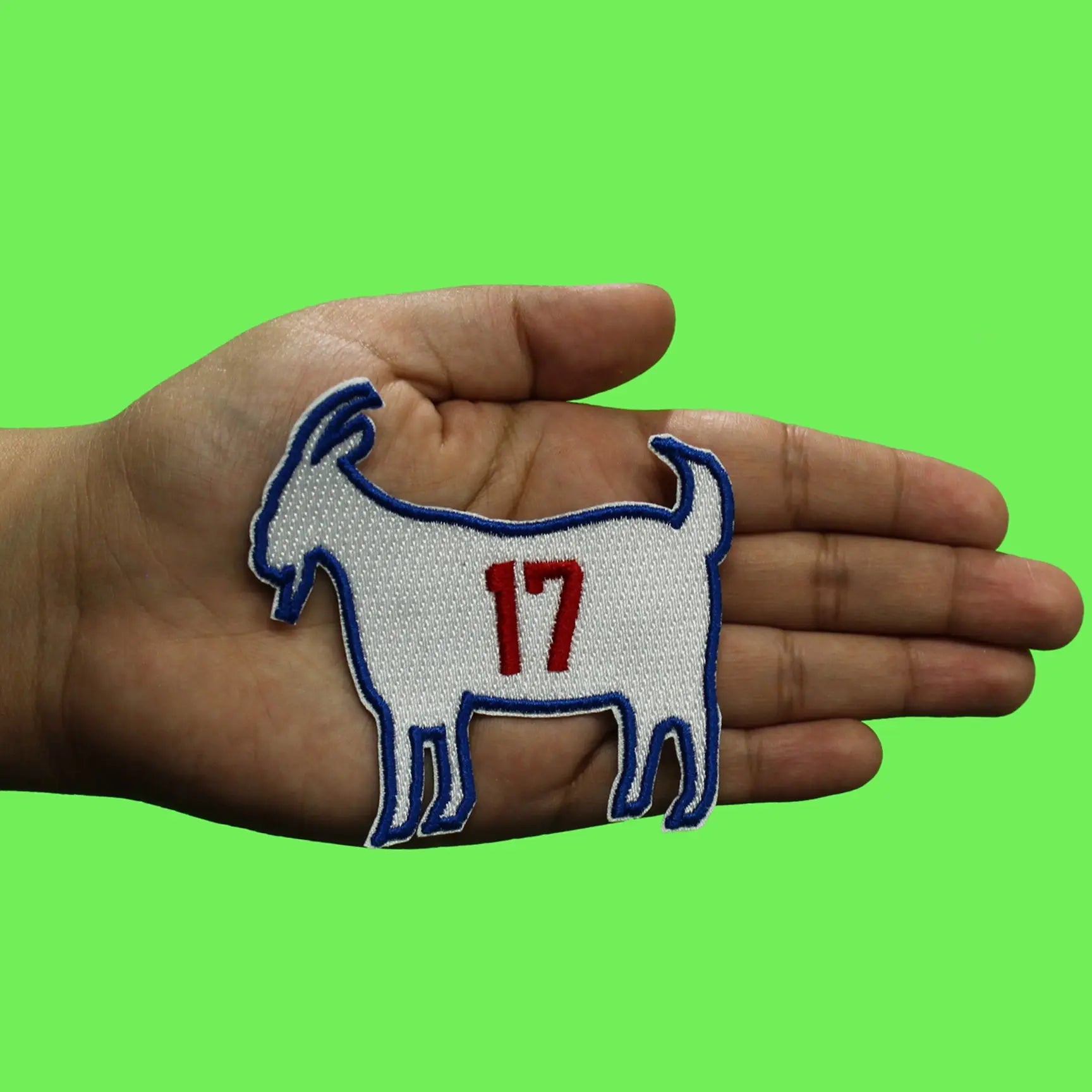 Los Angeles Baseball Goat Patch #17 Japanese Player Embroidered Iron On