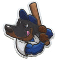 Los Angeles California Mascot PhotoPatch Baseball Dog Parody Embroidery Iron On