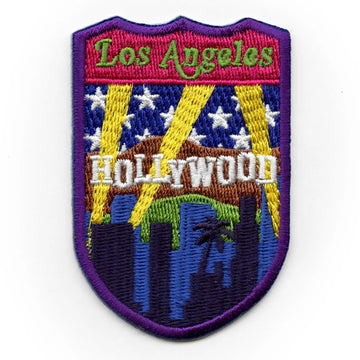 Los Angeles California City Tourist Patch World Travel Badge Embroidered Iron On