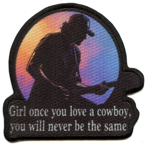 Love a Cowboy Patch Country Music Artist Sublimated Iron On