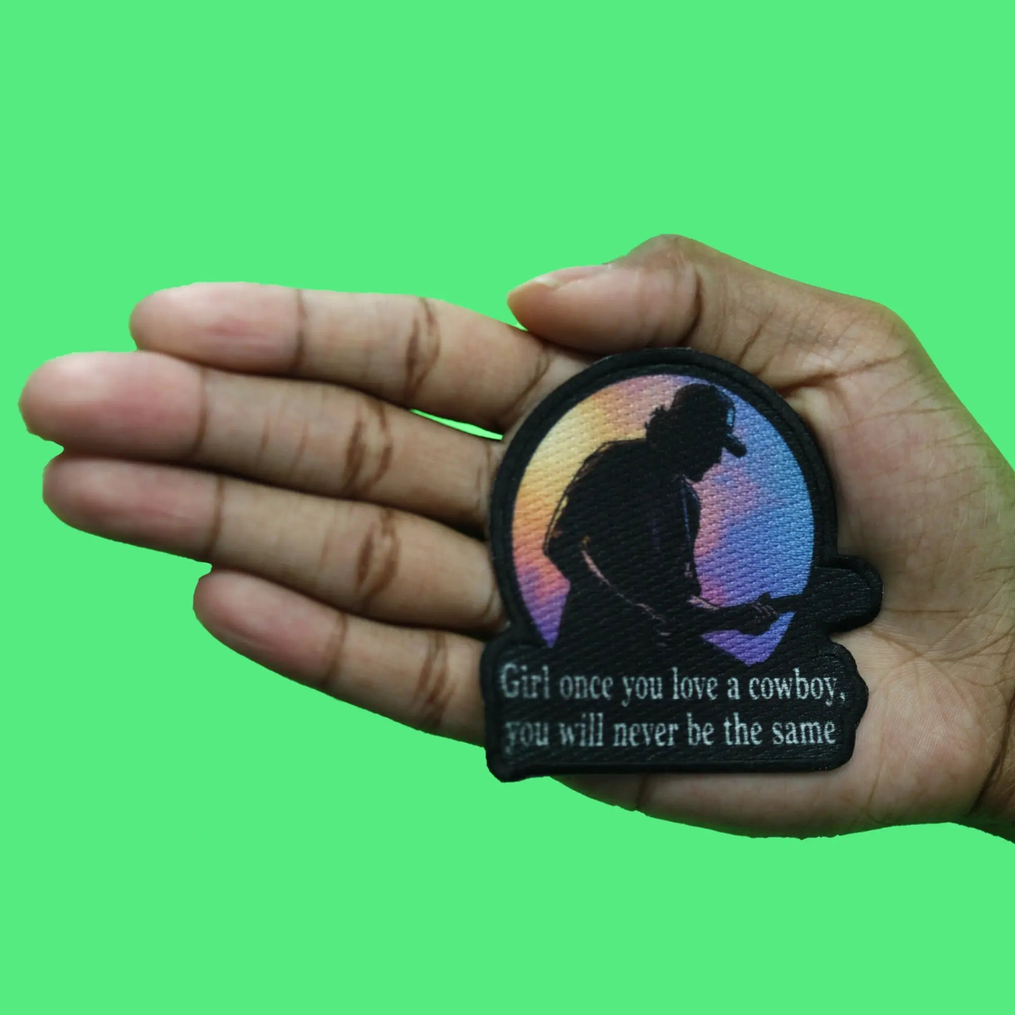 Love a Cowboy Patch Country Music Artist Sublimated Iron On