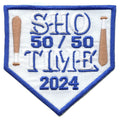 MLB Sho Time 50/50 2024 Patch Baseball Los Angeles Embroidered Iron On