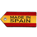 Made In Spain Patch Travel Tag Collectable Embroidered Iron-On