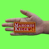 Mahomes Kelce 2024 Patch Kansas City Football Presidential Embroidered Iron On