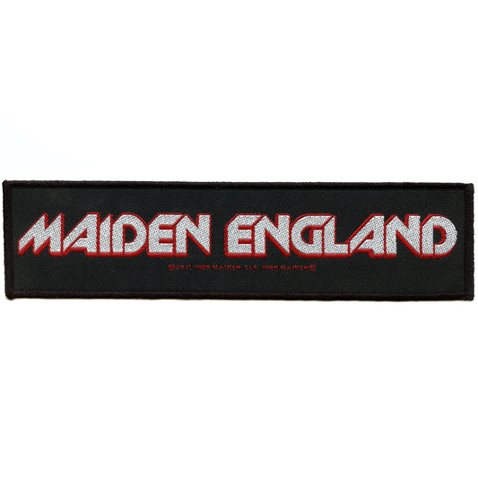 Iron Maiden England Strip Patch Heavy Metal Band Embroidered Iron On