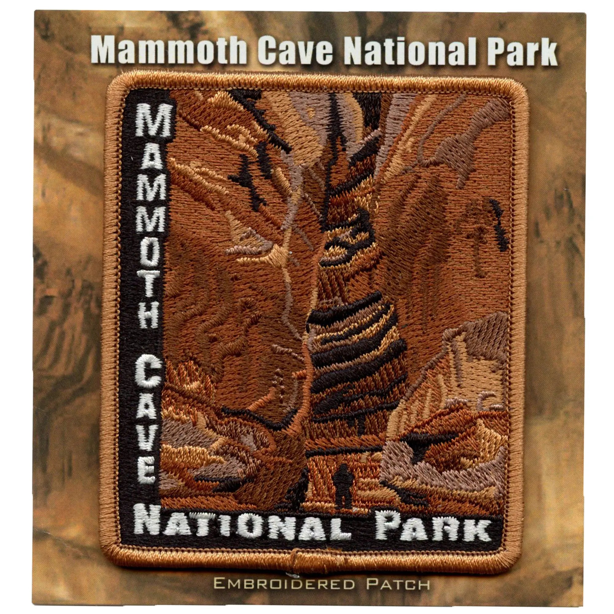 Patch Mammoth Cave View Kentucky National Park brodé à repasser