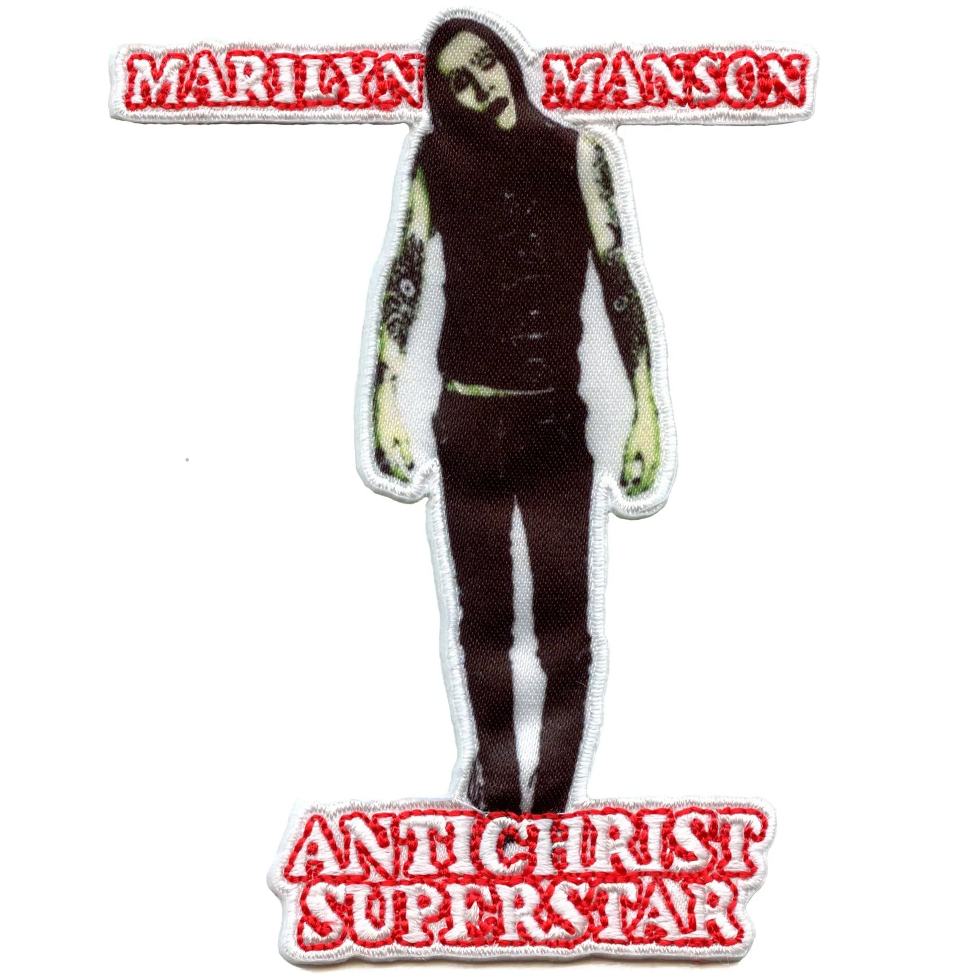 Marilyn Manson Antichrist Superstar Patch Heavy Metal Rock Sublimated Embroidery Iron On