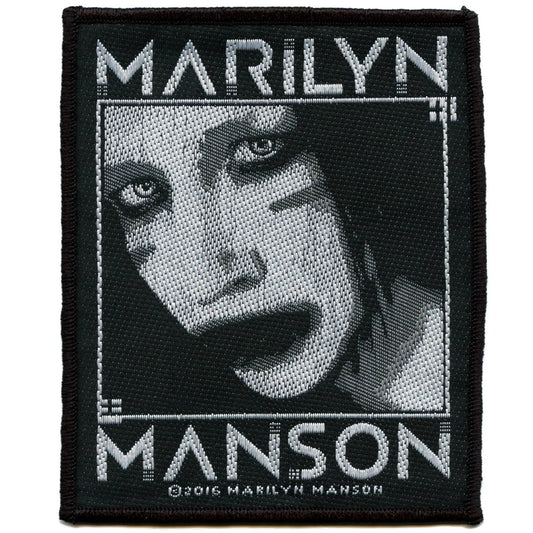 Marilyn Manson Villain Patch Heavy Metal Rock Band Woven Iron On