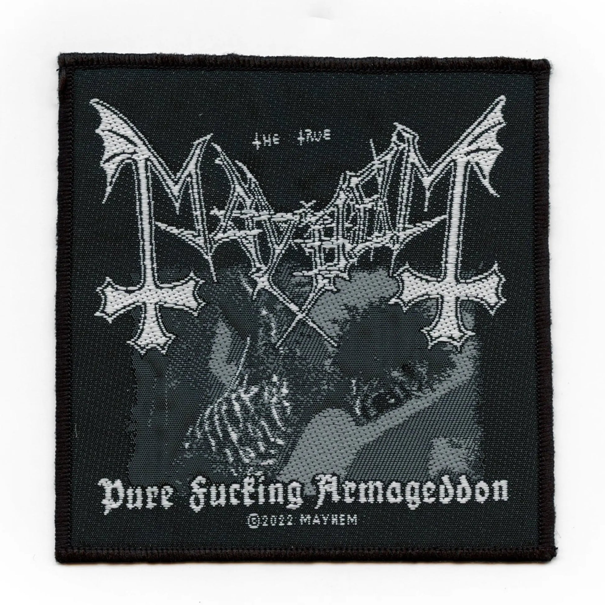 Mayhem Pure Armageddon Patch Album Cover Woven Iron On