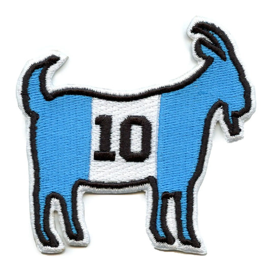 Argentina Goat #10 Patch Soccer Sport Miami Embroidered Iron On