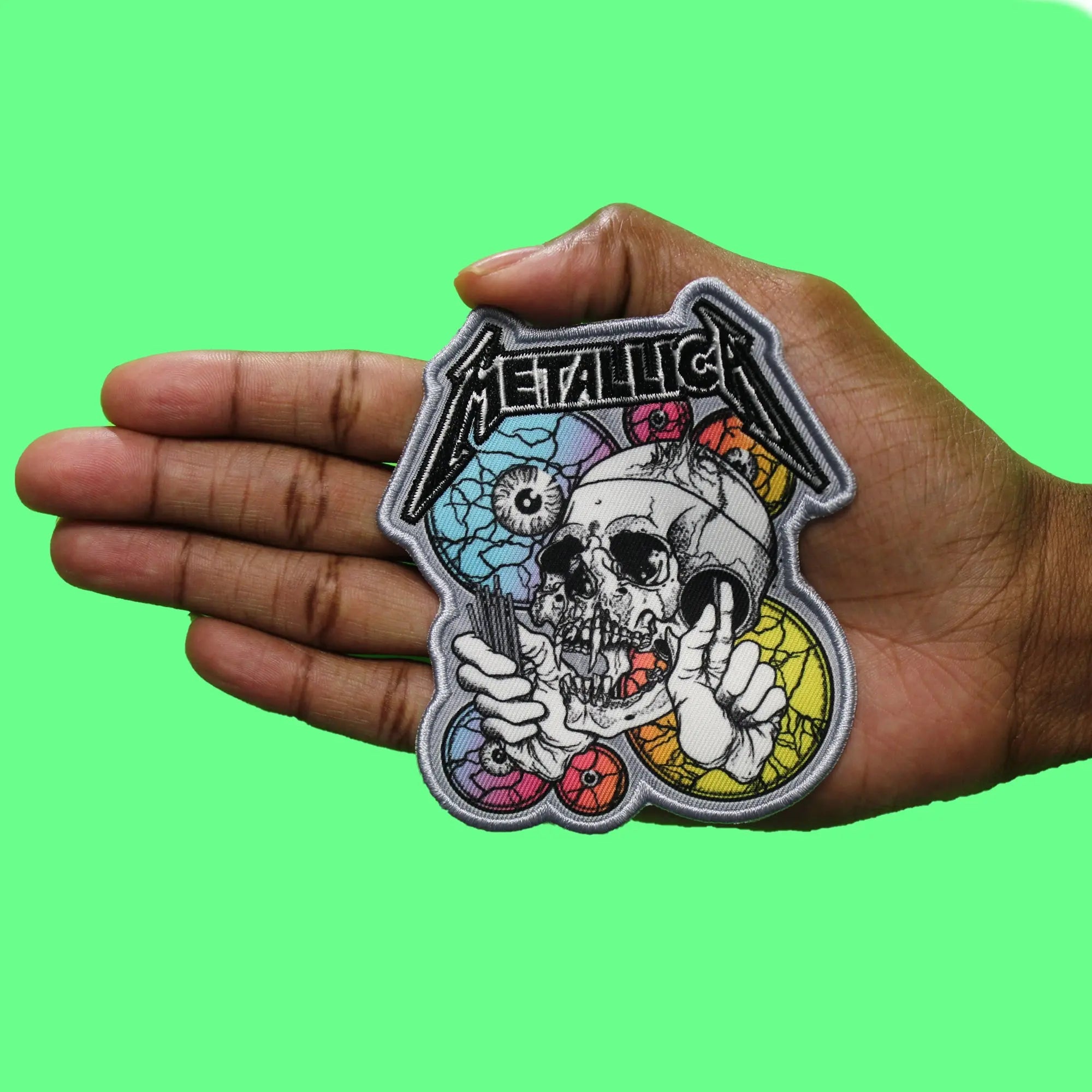 Metallica Colored Shortest Straw Patch Heavy Rock Band Sublimation