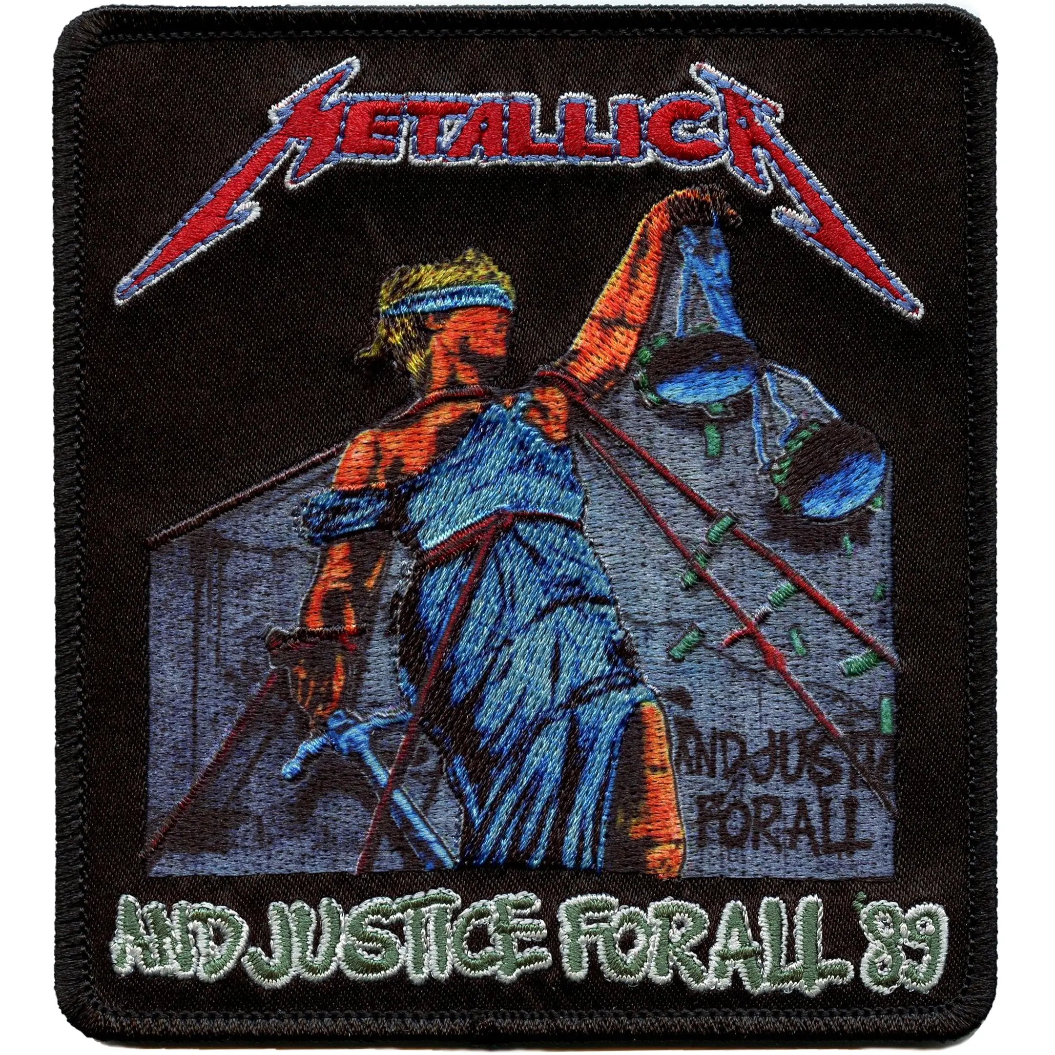 Metallica Justice Bright Colours Patch Heavy Rock Band Sublimation Embroidered Iron On
