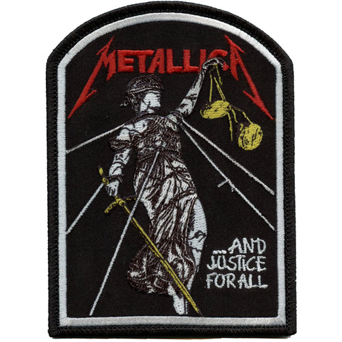 Metallica Justice Tomb Patch Heavy Rock Band Sublimation Embroidered Iron On