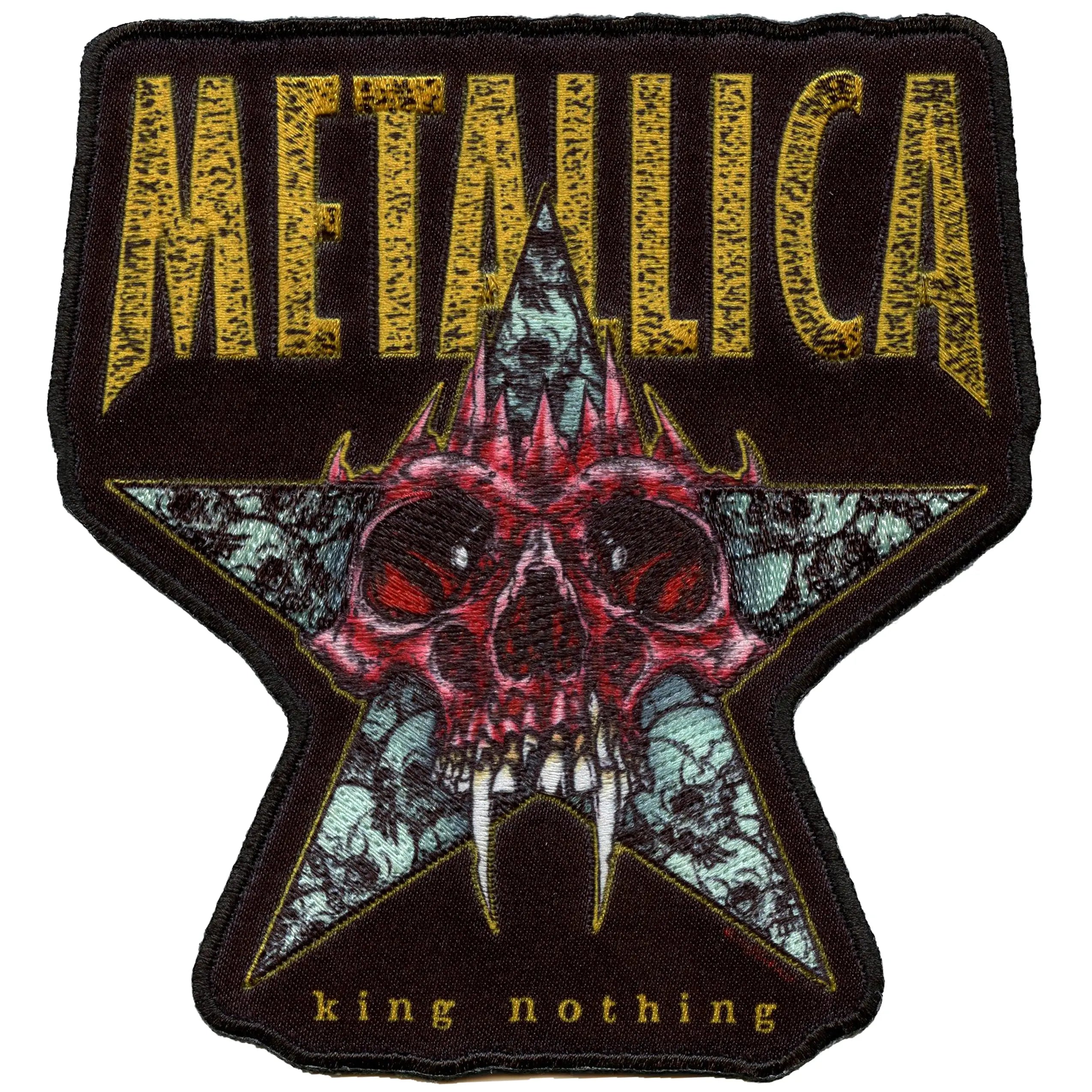 Metallica King Nothing Patch Heavy Rock Band Sublimation Embroidered Iron On