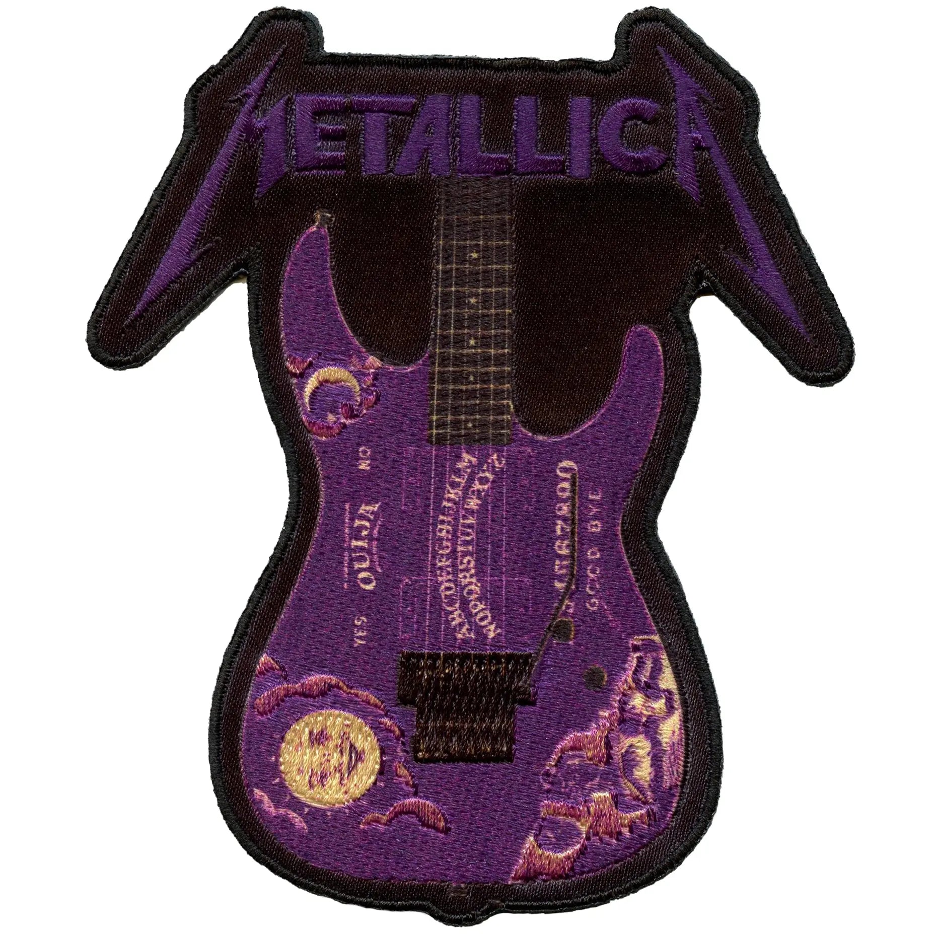 Metallica Kirk Ouija Guitar Patch Heavy Metal Sublimation Embroidered Iron-On