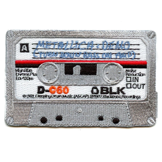 Metallica No Life 'Til Leather Patch Demo Mix Tape Embroidered Iron On