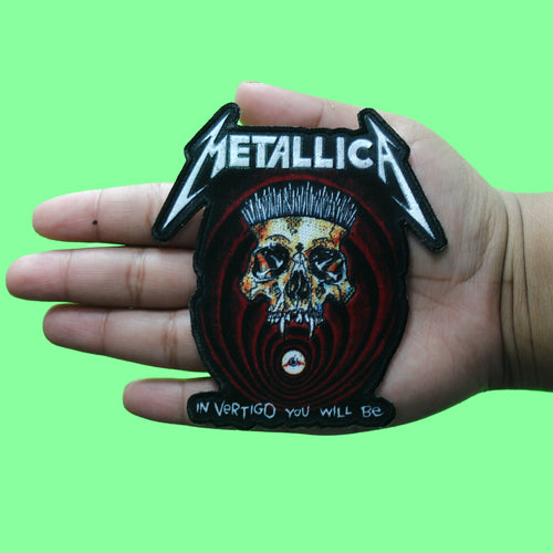 Metallica In Vertigo Detail Patch Heavy Metal Band Sublimation Embroidered Iron-On