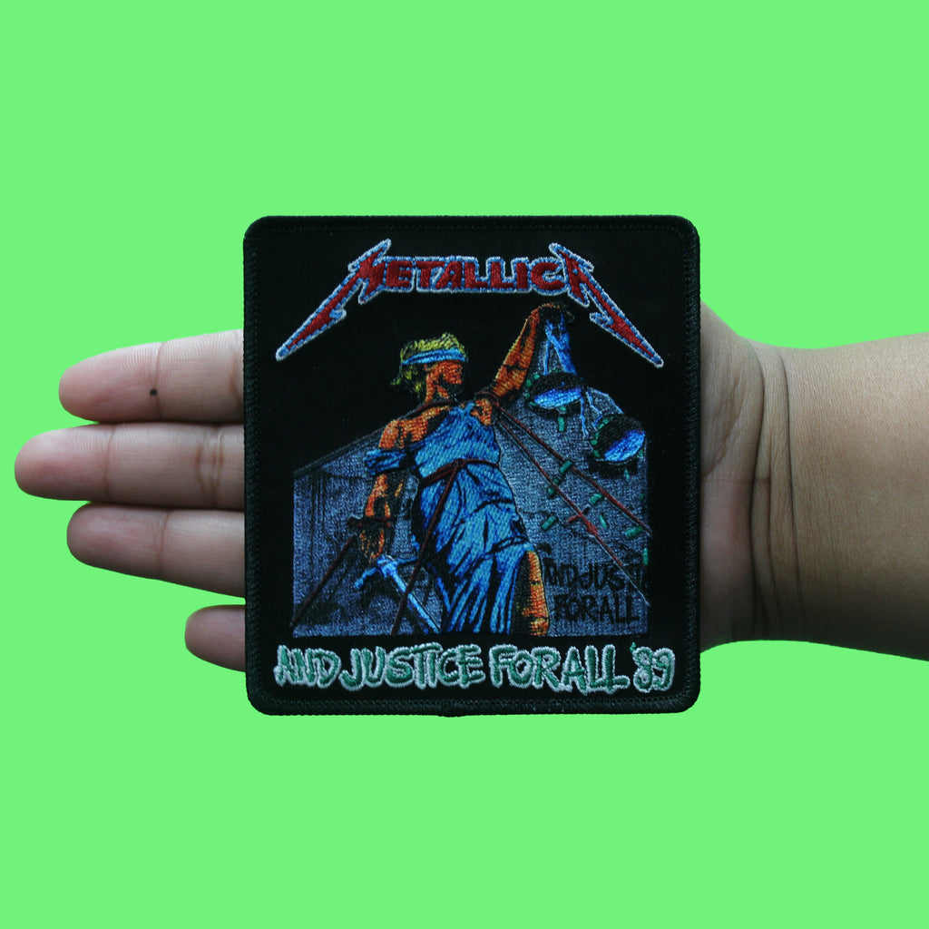 Metallica Justice Bright Colours Patch Heavy Rock Band Sublimation Embroidered Iron On