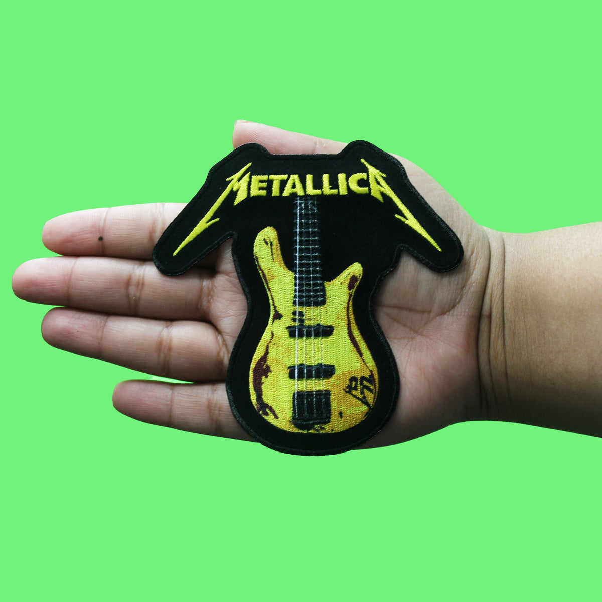 Metallica Rob Bass Patch Heavy Rock Band Sublimation Embroidered Iron-On