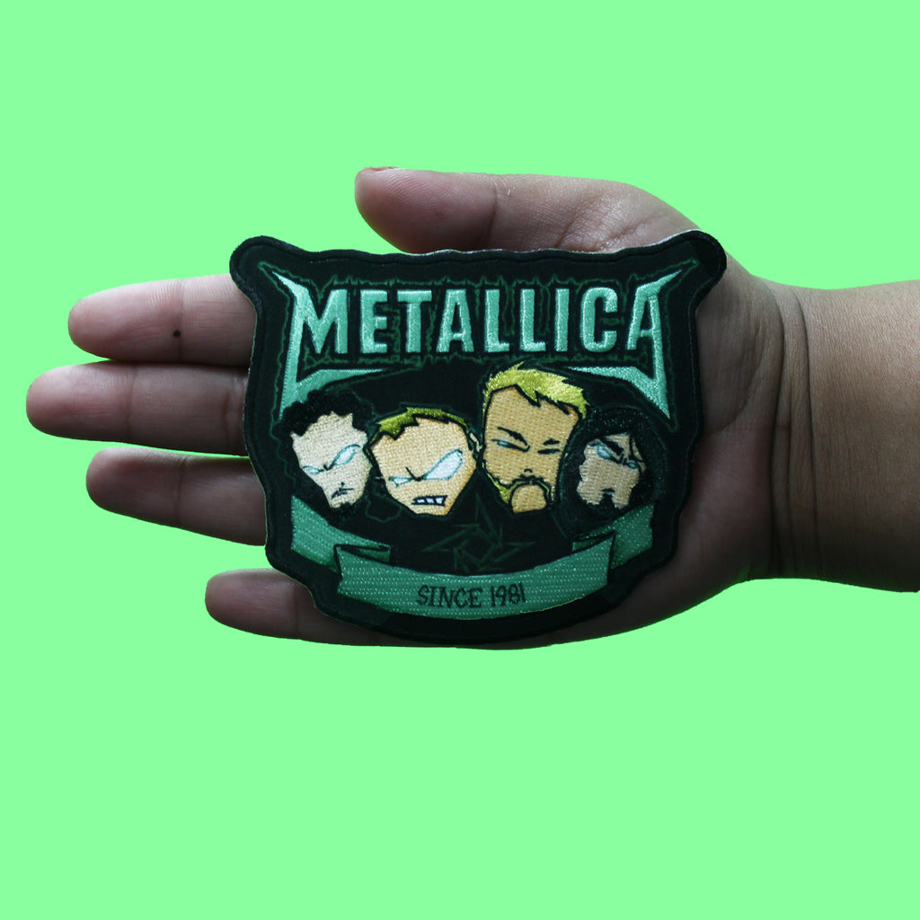 Metallica Squindo Since '81 Patch Heavy Metal Band Sublimation Embroidered Iron-On