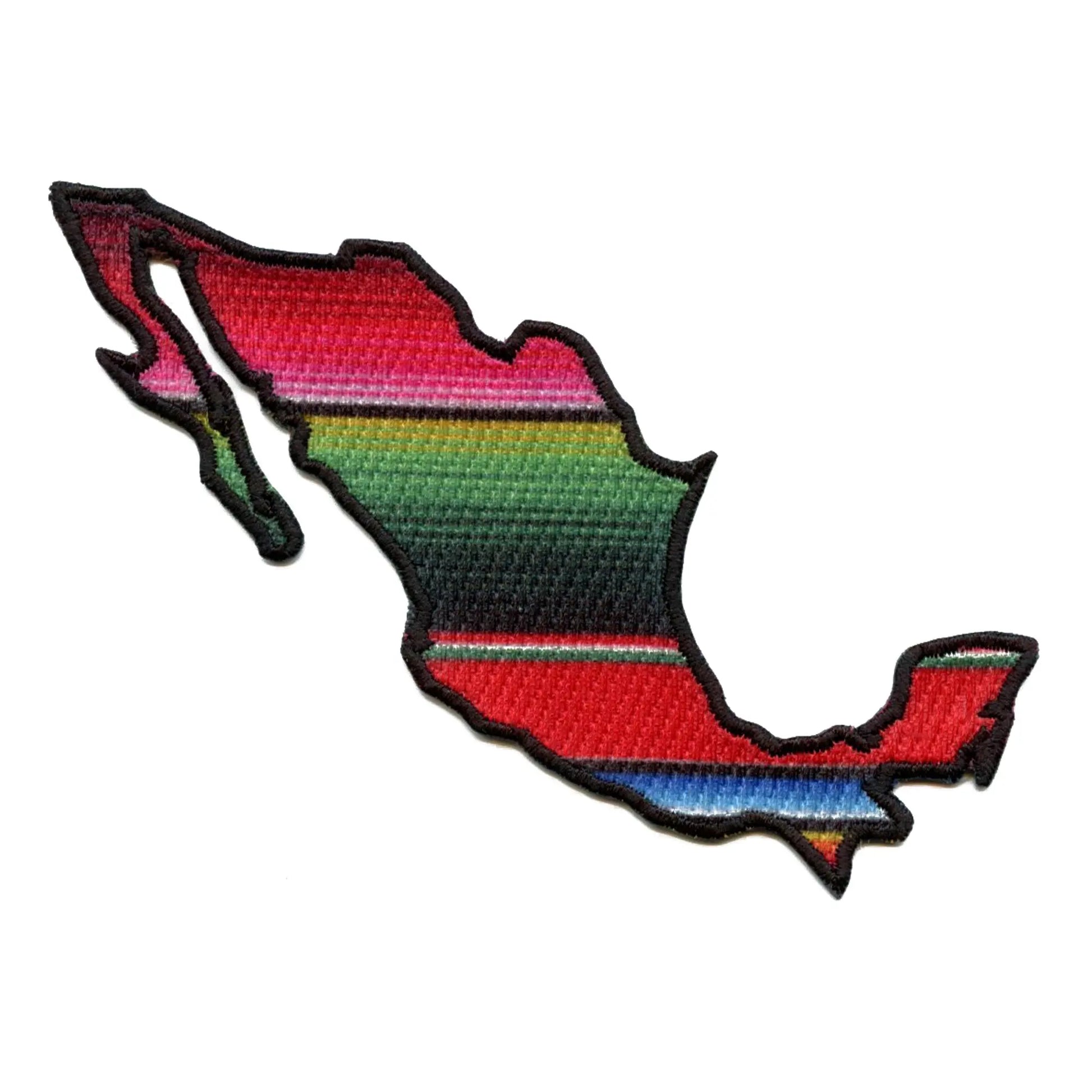Mexico Serape Country Patch Hispanic Culture State Sublimated Iron On