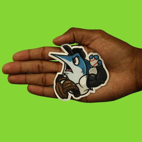 Miami Florida Mascot PhotoPatch Baseball Fish Parody Embroidery Iron On