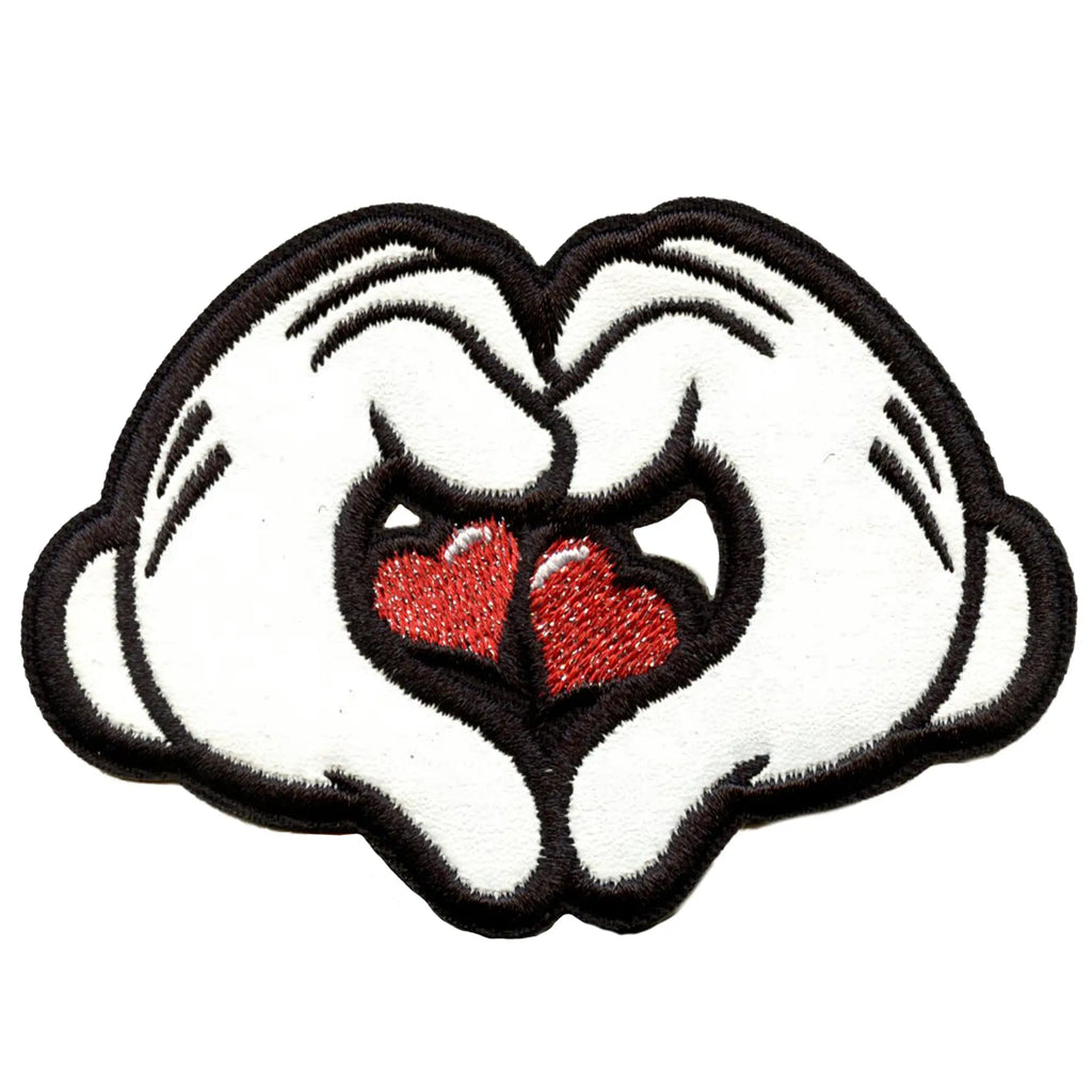 Mickey & Minnie Love Heart Patch Animals Children Cartoons  Iron On