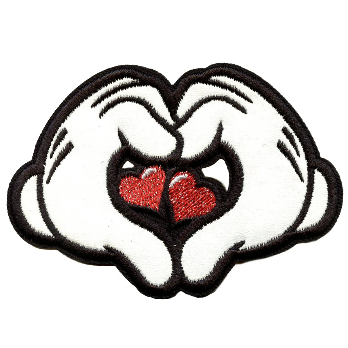 Mickey & Minnie Love Heart Patch Animals Children Cartoons  Iron On