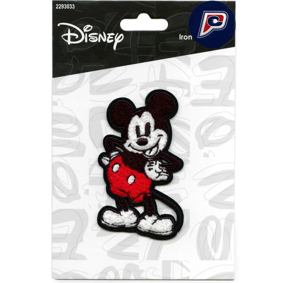 Disney Mickey Mouse Patch Full Body Pose Chenille Iron-On – Patch ...
