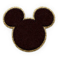Mickey Mouse Head Patch Gold Disney Clubhouse Cartoon Chenille Iron On
