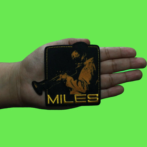 Miles Davis Trumpet Patch  Protrait Sublimated Embroidered Iron On
