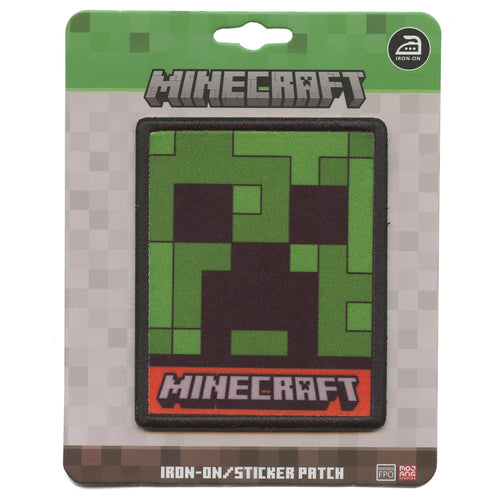 Minecraft Character Creeper Patch Building Video Game Embroidered Iron on