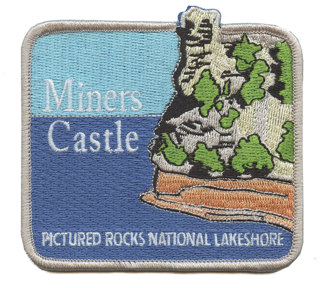 Miners Castle Rocks Patch Travel National Lakeshore Embroidered Iron On