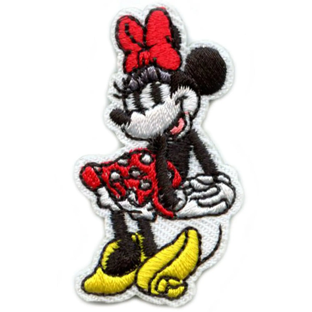 Mini Minnie Mouse Patch Disney Animated Cartoon Embroidered Iron On