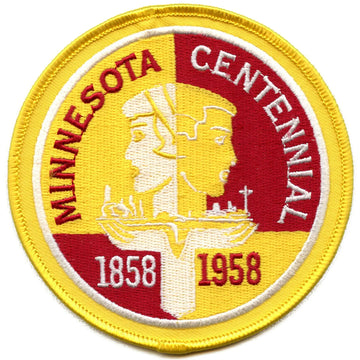 Minnesota Centennial Anniversary Patch 1858-1958 Golden Gophers Embroidered Iron on