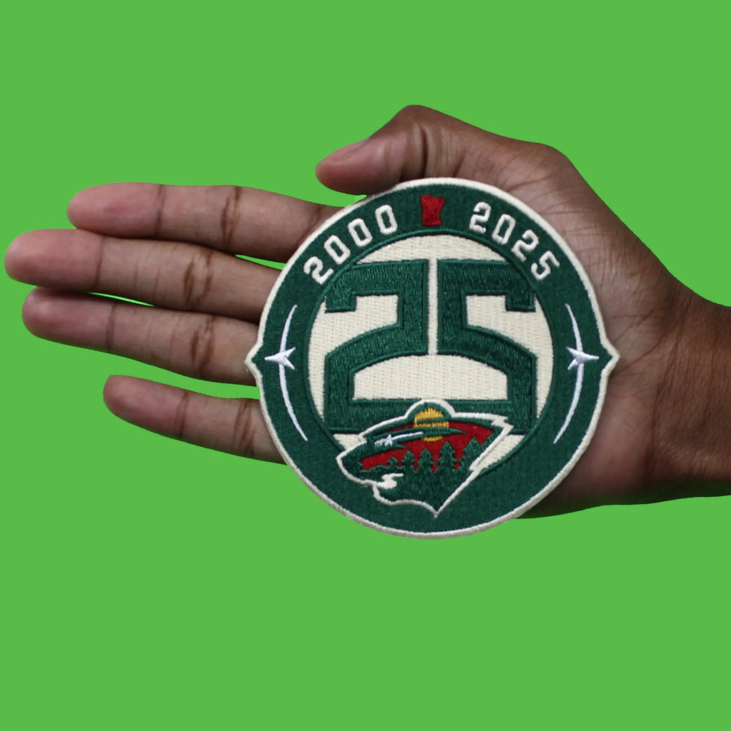 Minnesota Wild 25th Anniversary NHL Season Jersey Patch 2025-26