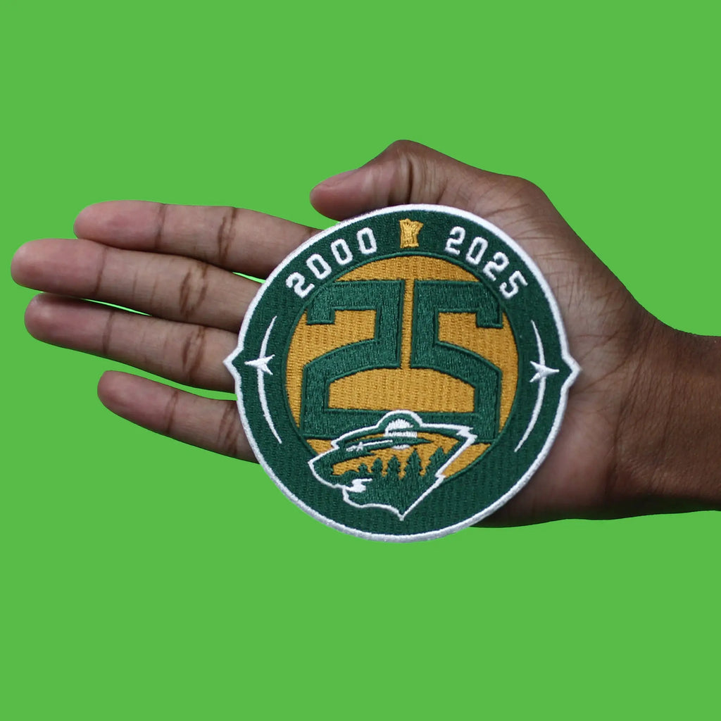 Minnesota Wild 25th Anniversary NHL Season Jersey Patch 2025-26 (Alternate)