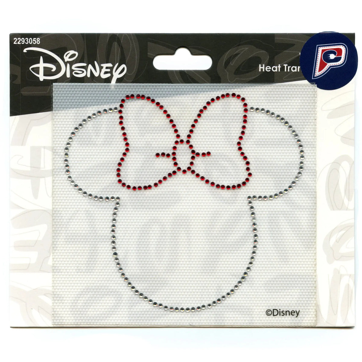 Minnie Mouse Rhinestone Head Patch Disney Mickey Cartoon Applique Iron ...