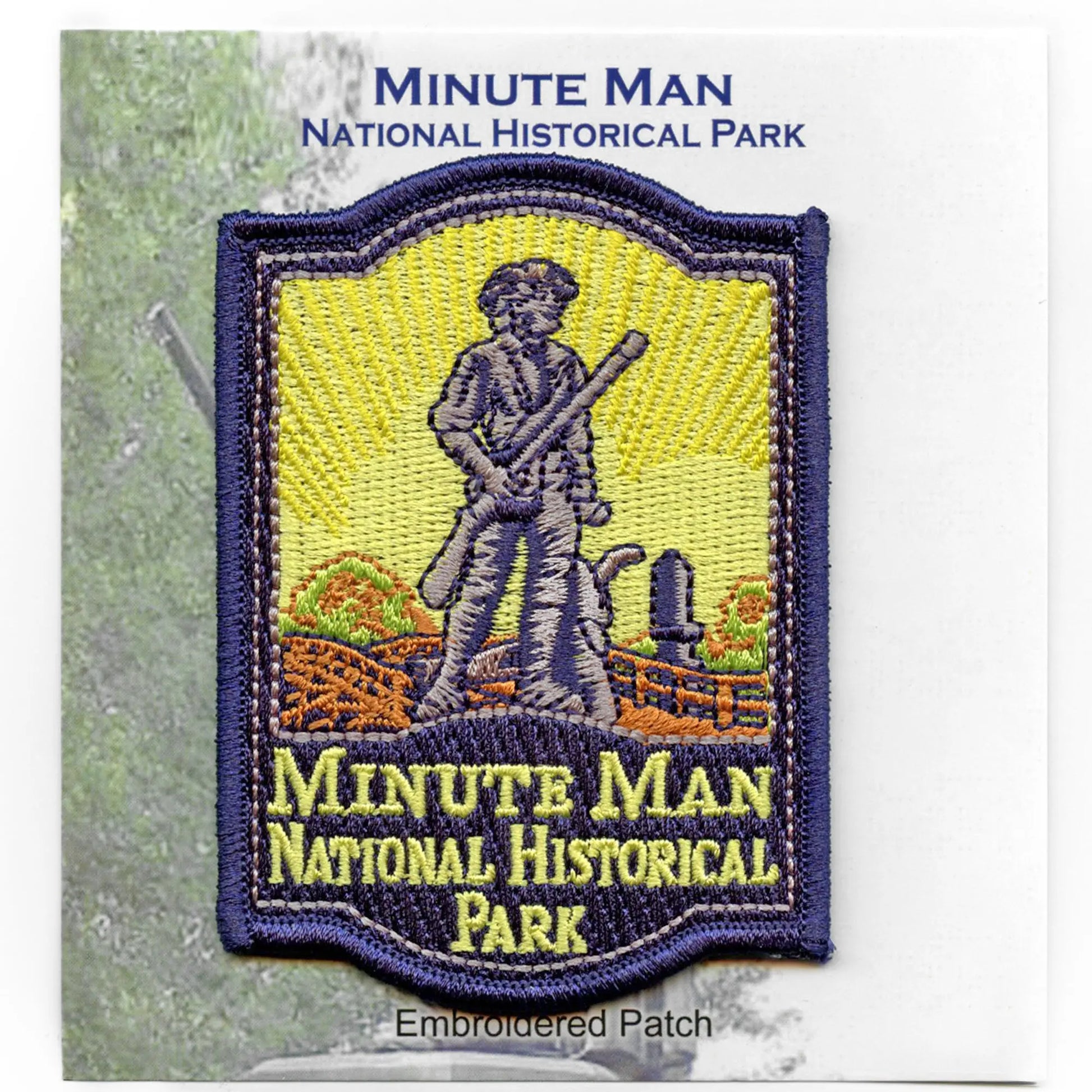 Colonial Militia Men Patch World Travel Battle Embroidered Iron On