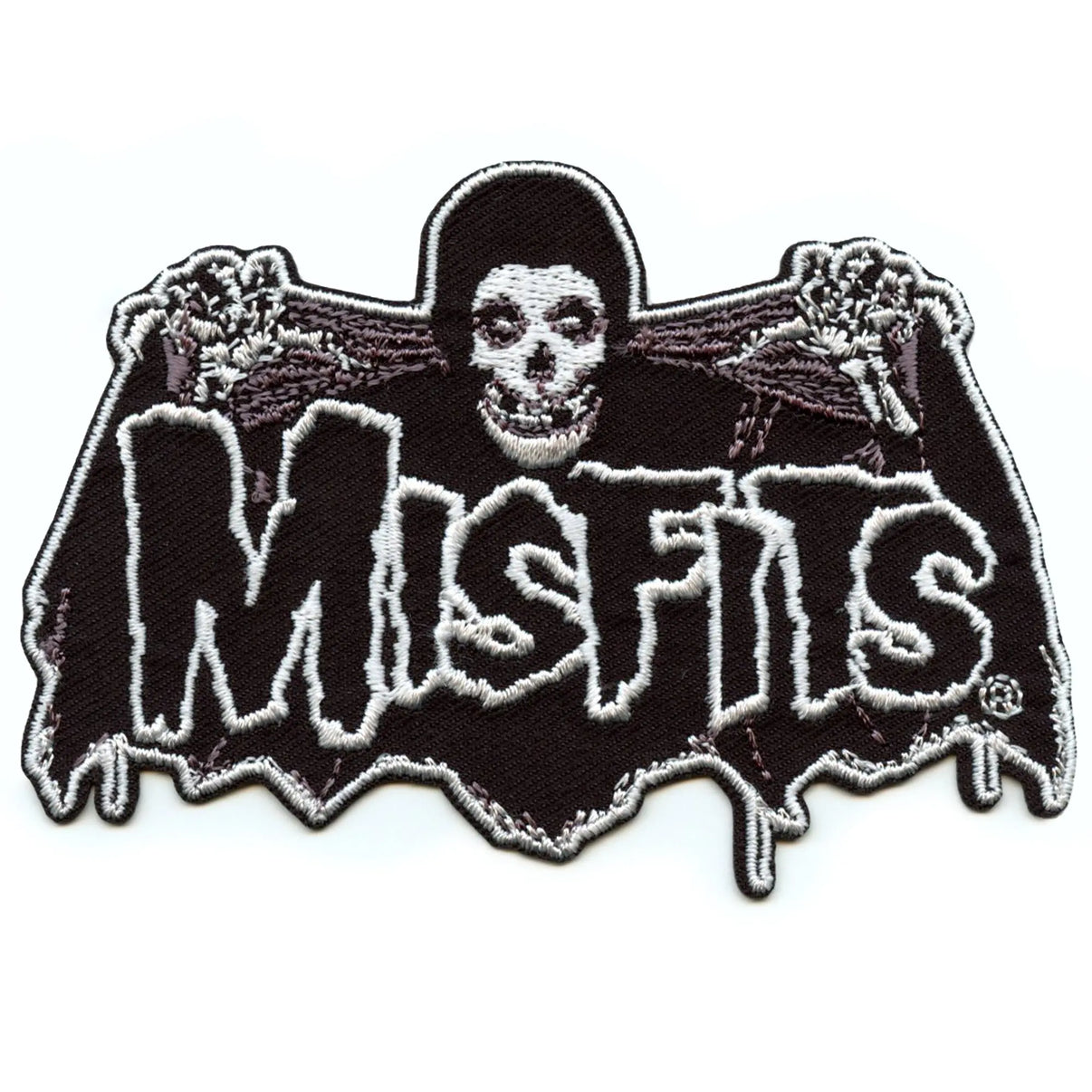 Misfits Old School Bat Fiend Patch Punk Rock Band Embroidered Iron On ...