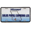 Missouri License Plate Patch Travel Souvenir State Sublimated Iron On
