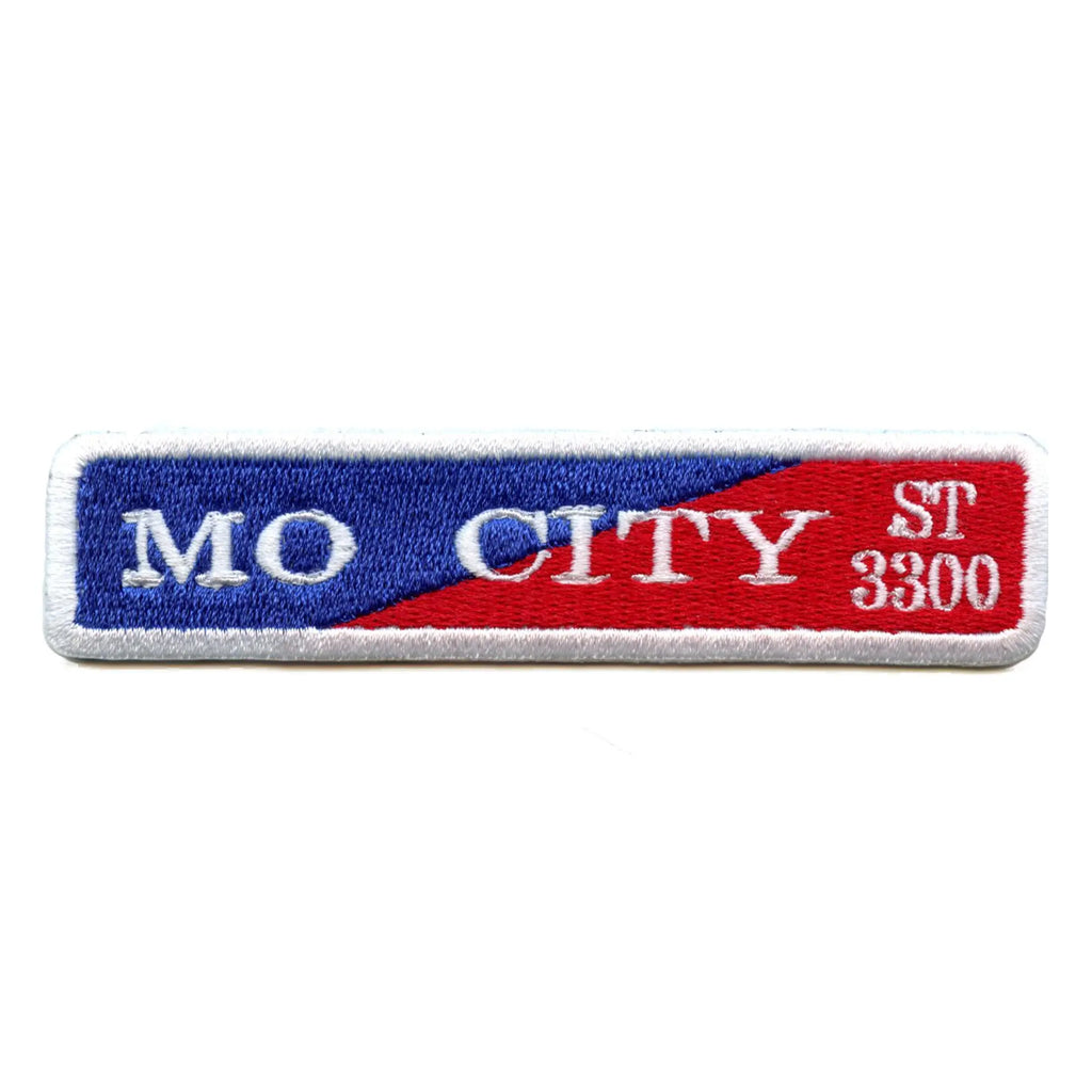 Patch de signalisation Mocity St Neighborhood Street Parody brodé à repasser