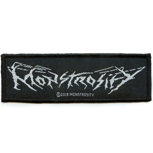 Monstrosity Strip Logo Patch Death Metal Band Woven Sew On