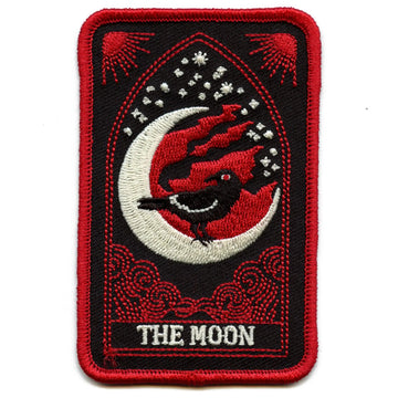 The Moon Tarot Card Patch Spiritual Readings Psychic Embroidered Iron On