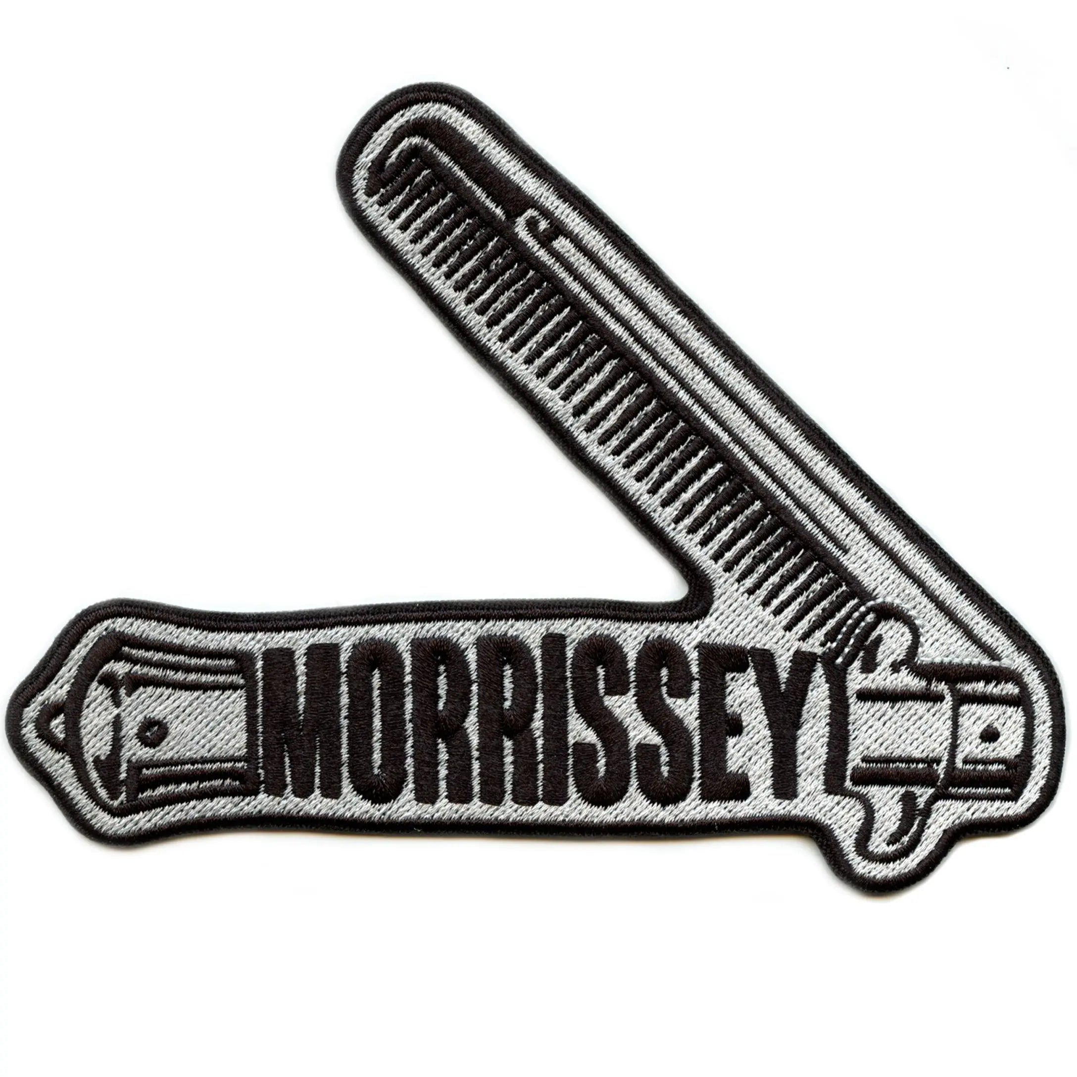 Morrissey Comb Logo Patch English Alternative Artist Embroidered Iron On